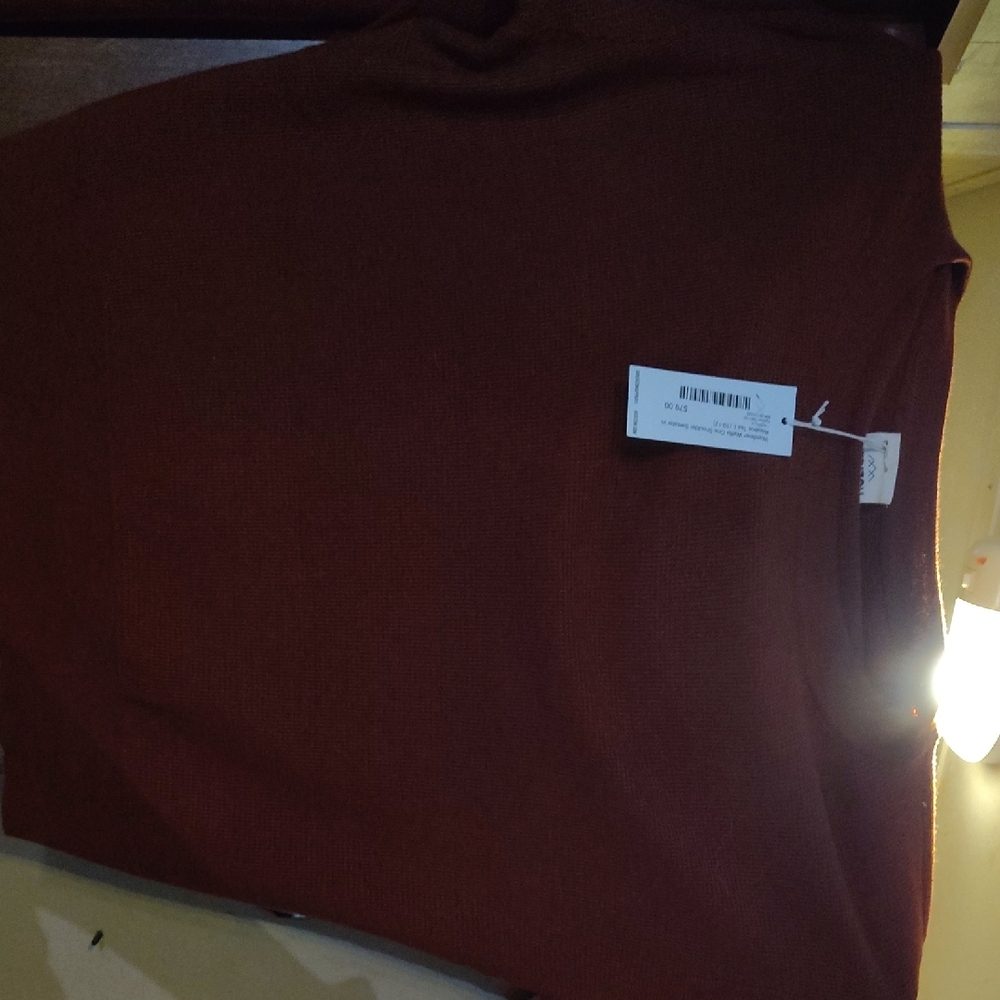Women's Off-the-Shoulder Sweater - Rust
